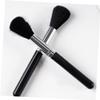 Baluue Nail Art Dust Brush Set 4pcs Short Handle Black Simple Design for Daily Nail Cleaning and Scrubbing view 3
