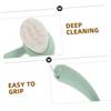 CALLARON 2pcs Manual Facial Cleansing Brush Face Scrubber Exfoliator Soft Bristles Long Handle Gentle Skin Deep Clean Blackhead Removal view 3