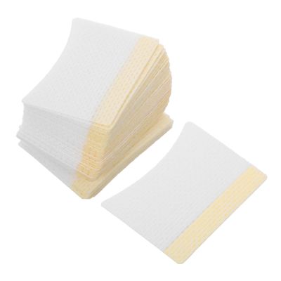 DEARMAMY 40pcs Non-Woven Cotton Pads for Eyelash Extension Removal Waterproof Makeup Remover Wipes for Women for Makeup Application and Cleansing
