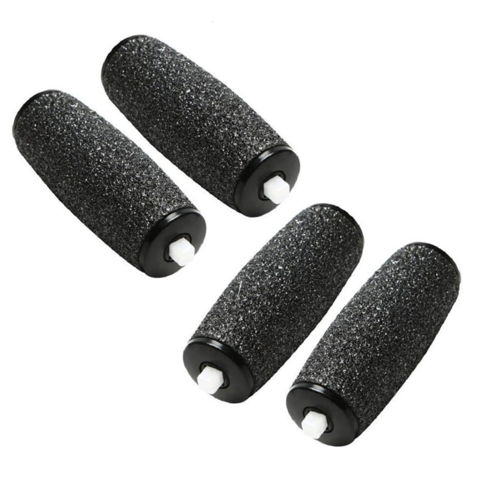 Baluue Foot File Roller Head Replacement 4 Pack Electronic Pedicure Foot File Refills Wet Dry Use