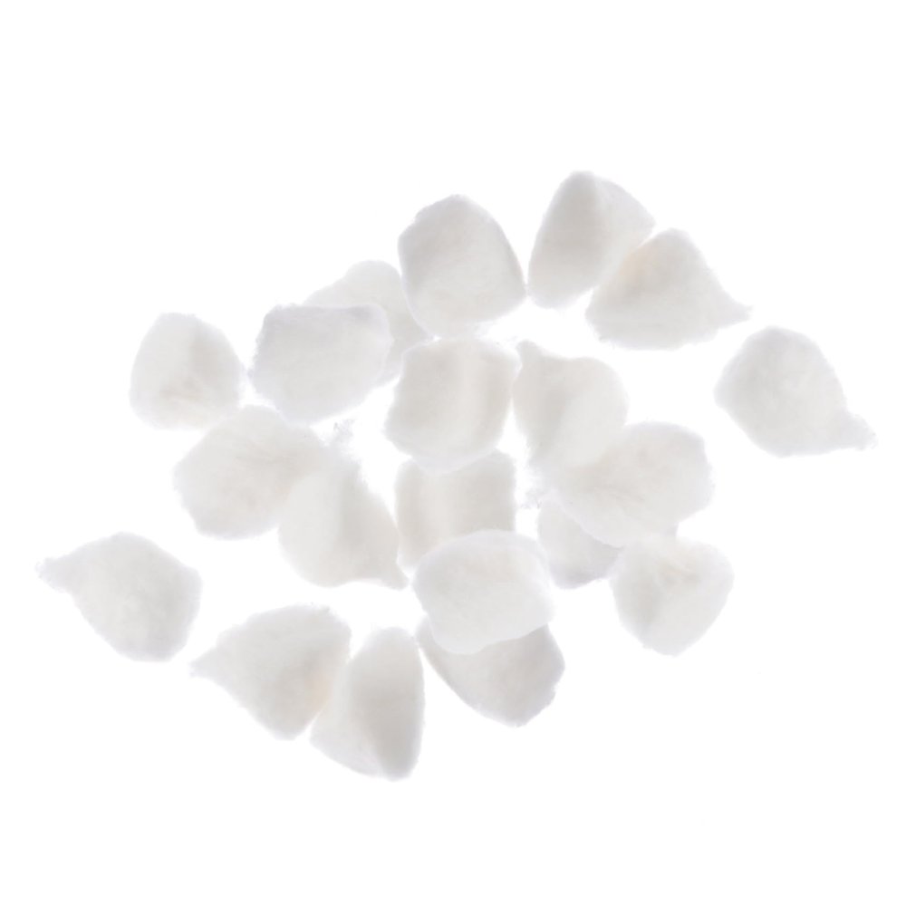 Ipetboom 12bags Pure Cotton Balls Multifunctional Makeup Removal First Aid Supplies Soft Absorbent Cotton for Tattoos Household Cleaning and Pet Care