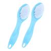 Gogogmee 2pcs Double-Sided Foot Scrubber with Pumice Stone and Brush Exfoliating Foot Care Tool for Dead Skin Removal Home Pedicure Suitable for Skin Types view 1