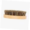 CALLARON Men's Beard Mustache Brush Boar Bristle Shaving Tool Facial Hair Styling Brush Natural Beech Handle view 4