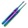 PartyKindom 2pcs Professional Cuticle Pusher Fork Stainless Steel Nail Art Tool for Foot Pedicure Nail Care view 1