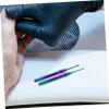 PartyKindom 2pcs Professional Cuticle Pusher Fork Stainless Steel Nail Art Tool for Foot Pedicure Nail Care view 3