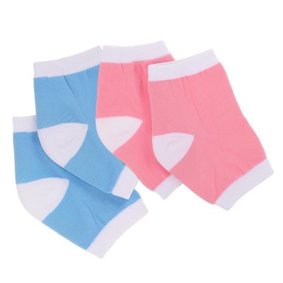 BESTYASH 2pairs Moisturizing Gel Heel Socks Breathable Heel Sleeves for Men and Women Short Socks for Comfort and for Daily Wear and