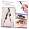 CALLARON Stainless Steel Eyebrow Trimmer for Women 1-Piece Facial Hair Shaver with Sliding Cover for Beginners and Beauty Salons view 4