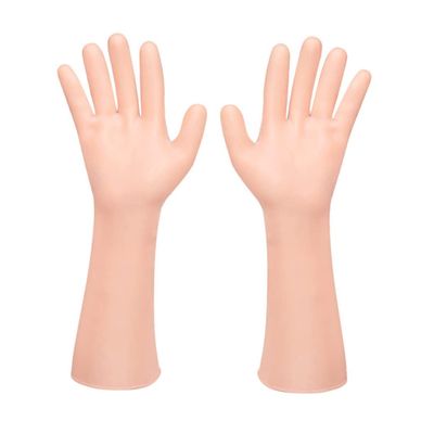 Baluue Moisturizing Gloves for Women 1 Pair Long Waterproof Elastic Hand Covers for Dry Skin Repair Soft Exfoliating Treatment for Cracked Hands