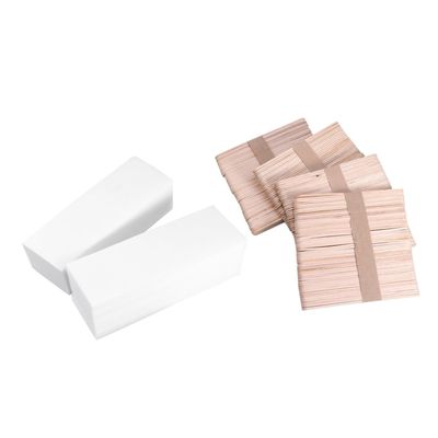 VICASKY 400pcs Hair Removal Paper Wax Stick Set Depilatory Strips Gentle Skin Odorless Easy to Use