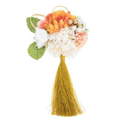 BESTYASH Japanese Silk Flower Hair Clip Tassel for Weddings Graduations and Special Occasions Elegant Floral Hair Accessory for Travel and Photography