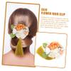 BESTYASH Japanese Silk Flower Hair Clip Tassel for Weddings Graduations and Special Occasions Elegant Floral Hair Accessory for Travel and Photography view 3