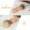 DEARMAMY Wood Handle Beard Brush for Men Badger Hair Shaving Tool Styling Grooming Brush for Barbershop view 3
