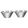 VICASKY 2pcs Men Shaving Supplies Shave Bowl and Stand Stainless Steel Elegant Easy Cleaning view 1