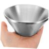 VICASKY 2pcs Men Shaving Supplies Shave Bowl and Stand Stainless Steel Elegant Easy Cleaning view 2