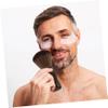 PACKOVE 1set Men Beard Grooming Brush Ergonomic Hair Cleaning Brush for Barbers Soft Bristles for Convenient Beard Styling and Shredded Hair Removal for Personal Grooming view 4