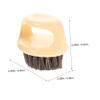 ERINGOGO 2pcs Men's Barber Beard Care Tools Professional Barber Brush Set Soft Bristles Facial Hair Brush Knuckle Styling and Sweeping for Grooming view 2