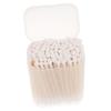 Happyyami 100pcs Disposable Cotton Swabs Double Ended Cotton Sticks with Storage Box for Ear Cleaning and Care Lightweight and Portable for Travel view 1