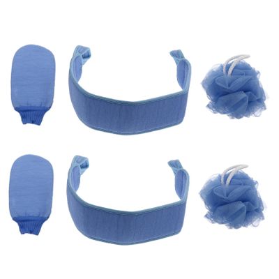 PartyKindom 2pcs Bath Scrubber Belt Shower Exfoliating Gloves for Deep Cleaning Convenient and Back Scrubber for Spa and Shower Use
