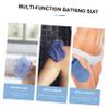 PartyKindom 2pcs Bath Scrubber Belt Shower Exfoliating Gloves for Deep Cleaning Convenient and Back Scrubber for Spa and Shower Use view 3