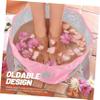 balacoo 1pcs Portable Folding Soaking Bucket for Feet Compact Travel Water Basin for Camping Hiking and Outdoor Activities Small Pink view 3
