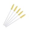 200 Pcs Disposable Eyelash Mascara Brushes for Eye Lashes Extension Eyebrow and Makeup (White rod yellow head) view 1