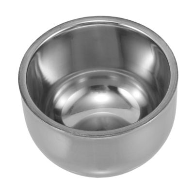 FOYTOKI Double Layer Shaving Soap Bowl for Men Travel Shave Soap Dish Brush Holder Stainless Steel Shaving Mug
