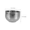 FOYTOKI Double Layer Shaving Soap Bowl for Men Travel Shave Soap Dish Brush Holder Stainless Steel Shaving Mug view 2