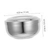 GLEAVI Stainless Steel Shaving Bowl for Men Lid Barber Beard Wet Shave Soap Dish Shaving Cream Brush Mug Men's Bowl view 2