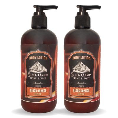 Black Canyon Blood Orange Scented Body Lotion with Lanolin and Jojoba Oil, 12 Oz (2 Pack)