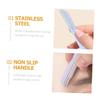 SAFIGLE 6pcs Portable Eyebrow Razor Stainless Steel Face Razor for Women Men Easy to Use Eyebrow Trimmer Sliding Cover view 3