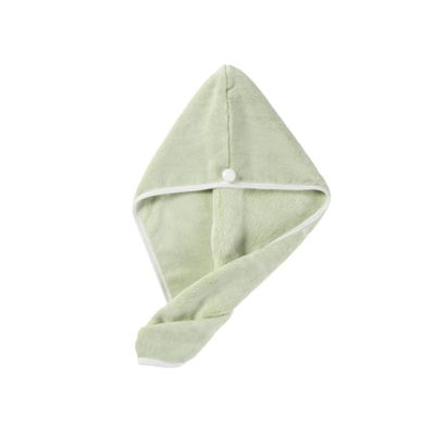 Beaupretty 1pc Absorbent Hair Drying Cap Fast Drying Towel Hat for Home Use Lightweight Water Absorption Shower Cap Soft and Practical Hair Green