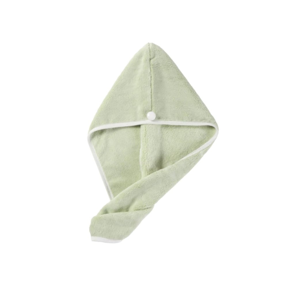 Beaupretty 1pc Absorbent Hair Drying Cap Fast Drying Towel Hat for Home Use Lightweight Water Absorption Shower Cap Soft and Practical Hair Green