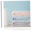 Beaupretty 2pcs Quick-Drying Hair Towels Double-Layer Head Towels Fleece Practical Bath Hair Wrap for Women Girls view 3