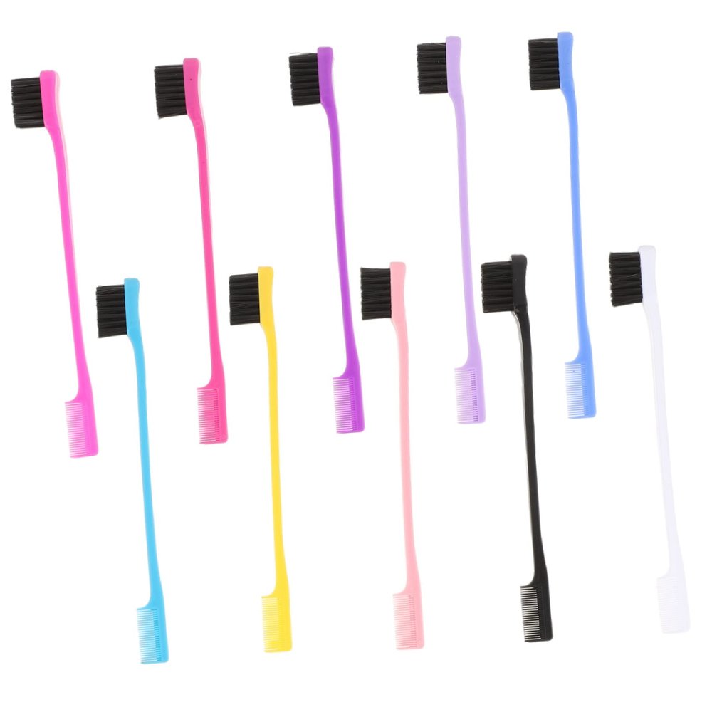 Didiseaon 10pcs Eyebrow Comb Set Dual Tip Brow Brushes Makeup Tools for Eyebrow Grooming and Lash Separation for Professional and Personal Use