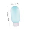 Healeved 3pcs Travel Dispensers Set Squeeze Bottles for Lotion Makeup Sample Empty Bottle Leak Portable Safe Material view 2