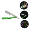Beaupretty 2pcs Foldable Barber Holder Ergonomic Manual Shaver for Compact Travel-friendly for Home Salon Use view 3