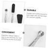 DEARMAMY 1set Stainless Steel Calluses Remover Pedicure Tool Set Foot Care Kit Blades Coarse and Fine Sandpapers Nail Clipper Foot File for Home and Travel Use view 4