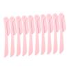 Didiseaon 10pcs Stainless Steel Eyebrow Trimmers Foldable Grooming Razors for Women and Men Sharp Precision for Eyebrow Shaving and Facial Hair Removal view 1
