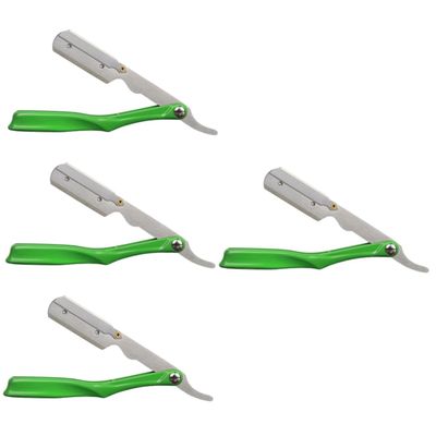 Beaupretty 4pcs Professional Foldable Holder for Men Manual Shaver Compact Design for Travel and Grooming Needs Old Fashioned Barber Shaving Accessory