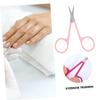 DEARMAMY 2pcs Eyebrow Scissors and Razor Lightweight Portable Trimmer for Precise Eyebrow Grooming for Home and Salon Use Ergonomic Design for Women view 3