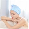 Beaupretty 2pcs Thick Coral Fleece Hair Wraps Fast-Drying Water-Absorbent Towels for Women Convenient Shower Head Towels for Quick Hair Drying view 4