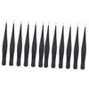 Beaupretty 12pcs Stainless Steel Eyelash Tweezers for Makeup Eyelash Extensions and Eyebrow Grooming Lightweight Design for Easy Use and Travel view 1