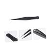 Beaupretty 12pcs Stainless Steel Eyelash Tweezers for Makeup Eyelash Extensions and Eyebrow Grooming Lightweight Design for Easy Use and Travel view 4