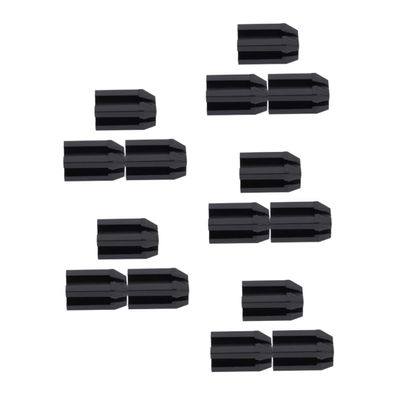 Healeved 15pcs Eyebrow Pencil Sharpeners Compact Makeup Tools for Shaped Brows Dual for Standard and Thin Pencils Convenient Design for Daily Use Black