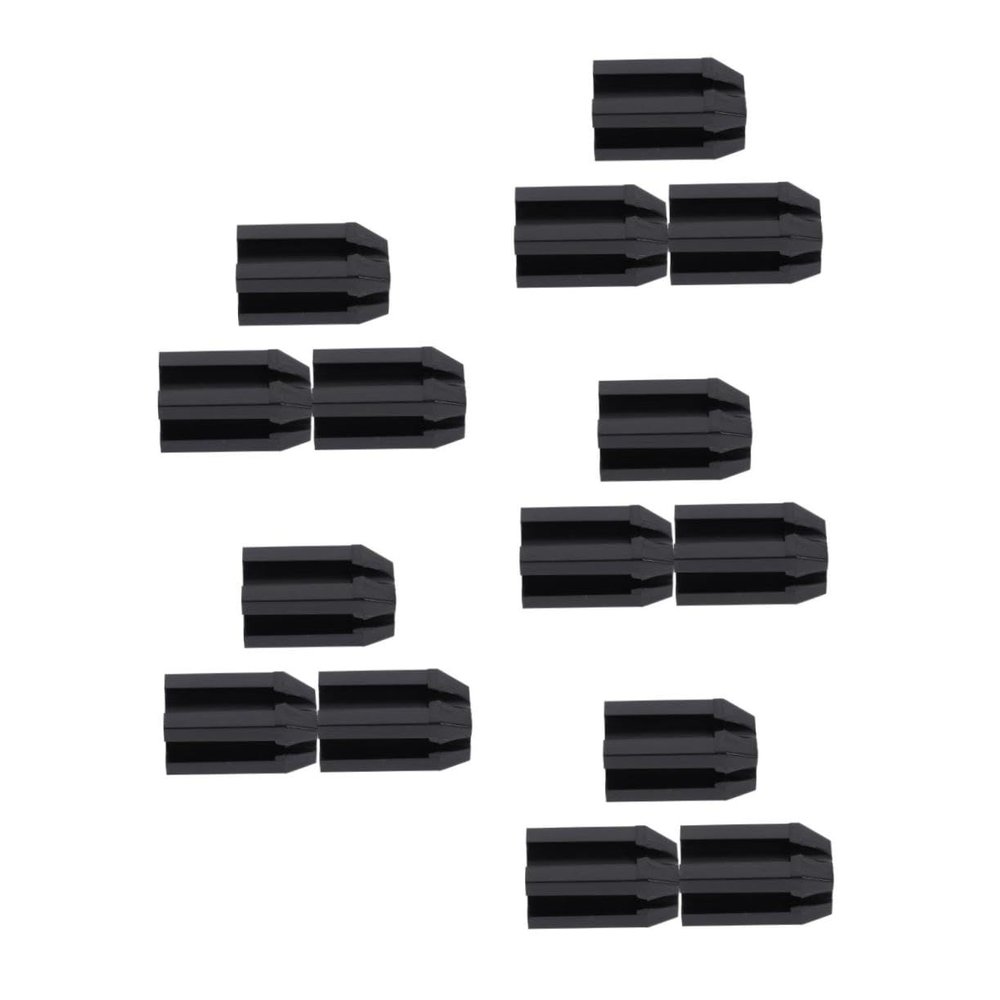 Healeved 15pcs Eyebrow Pencil Sharpeners Compact Makeup Tools for Shaped Brows Dual for Standard and Thin Pencils Convenient Design for Daily Use Black