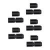 Healeved 15pcs Eyebrow Pencil Sharpeners Compact Makeup Tools for Shaped Brows Dual for Standard and Thin Pencils Convenient Design for Daily Use Black view 1