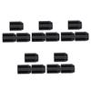 Healeved 15pcs Eyebrow Pencil Sharpeners Compact Makeup Tools for Shaped Brows Dual for Standard and Thin Pencils Convenient Design for Daily Use Black view 4