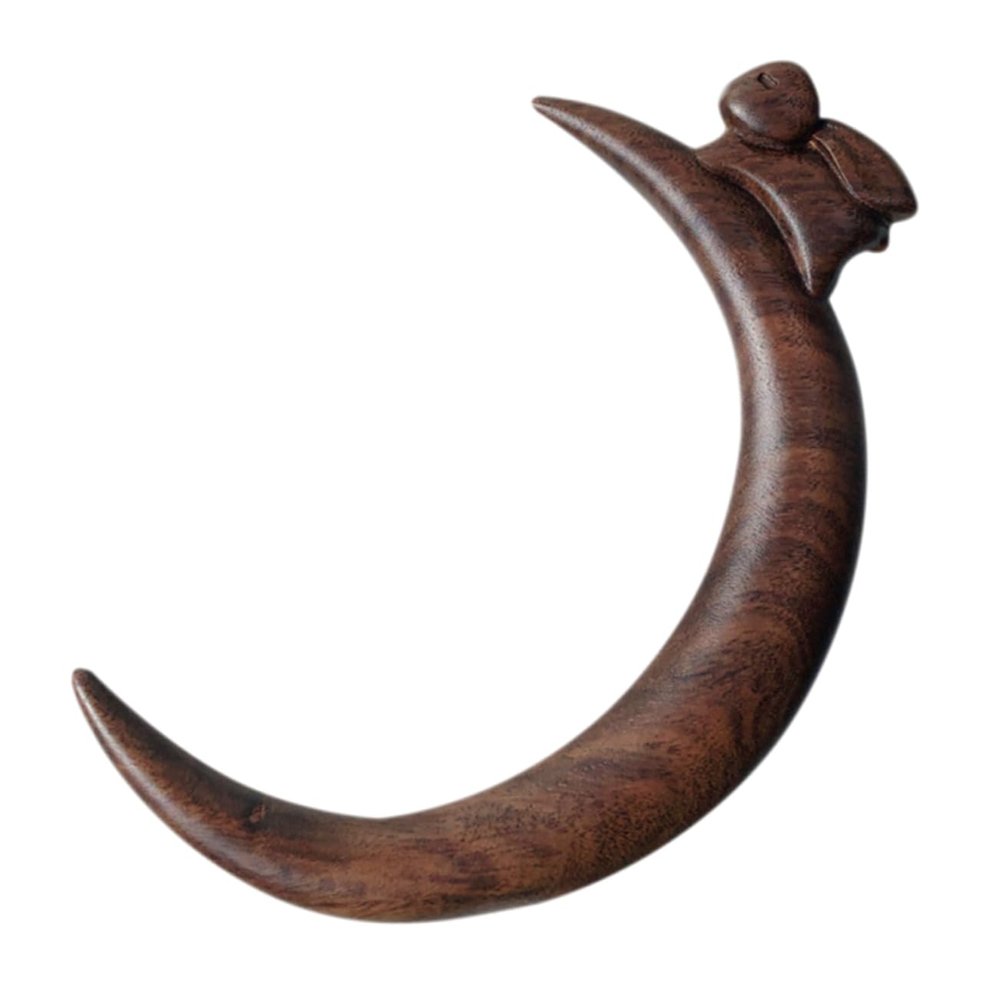 PartyKindom Crescent Moon Hairpin for Women Traditional Chinese Hair Stick Hair Fork Accessory