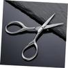 Ipetboom Men's Beard Scissors Mustache Scissors Hair Removal Stainless Steel Barber view 2
