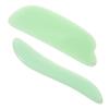 PACKOVE 2pcs Jade Facial Scraper Board for Comfortable Skin Massage Gua Tool for Smooth Edges for Safe Use for Beginners and view 1